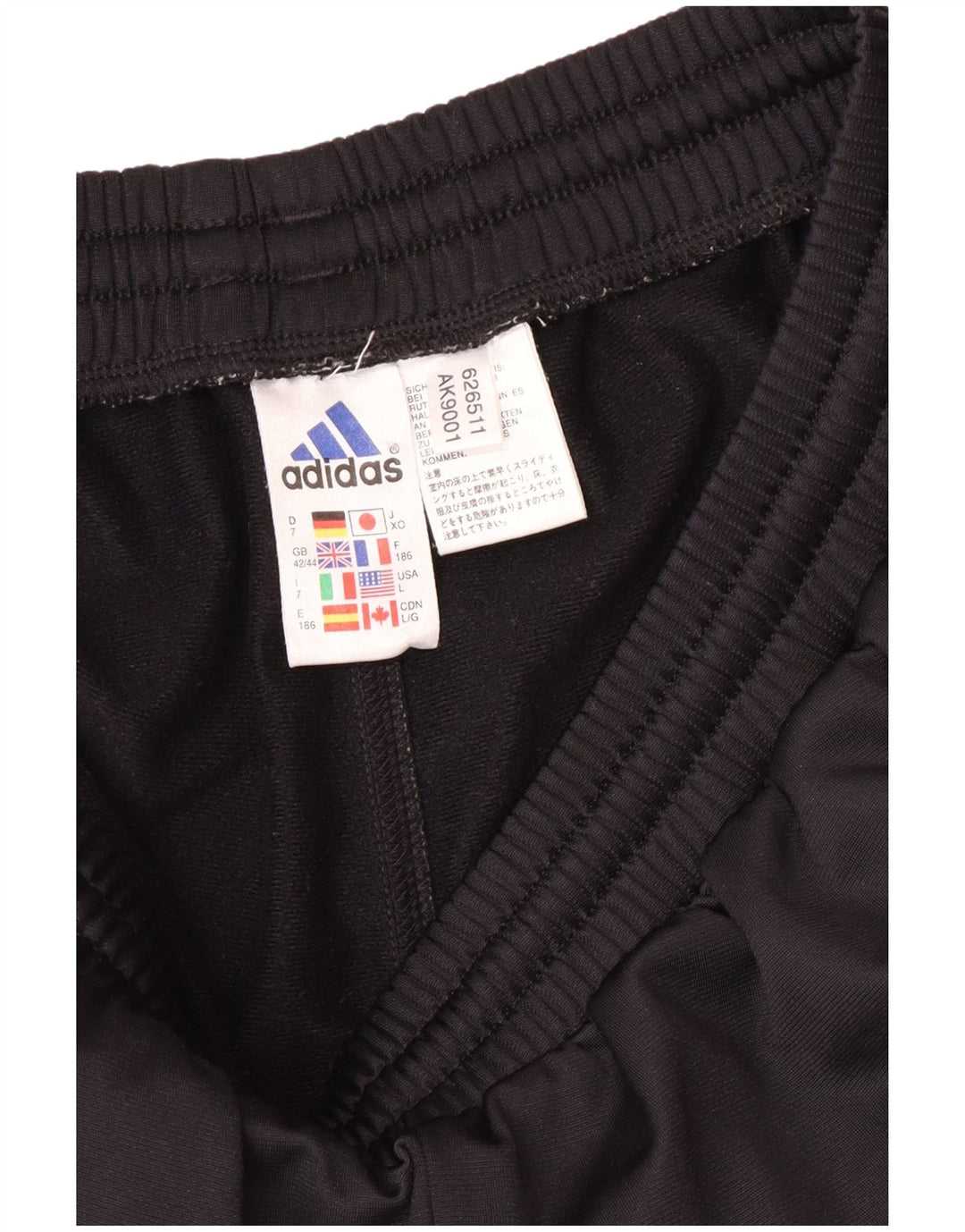 Pantaloni da tuta da uomo Adidas Joggers UK 42/44 Large Nero Poliestere
