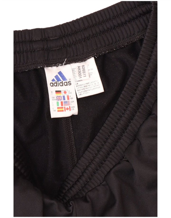 Pantaloni da tuta da uomo Adidas Joggers UK 42/44 Large Nero Poliestere