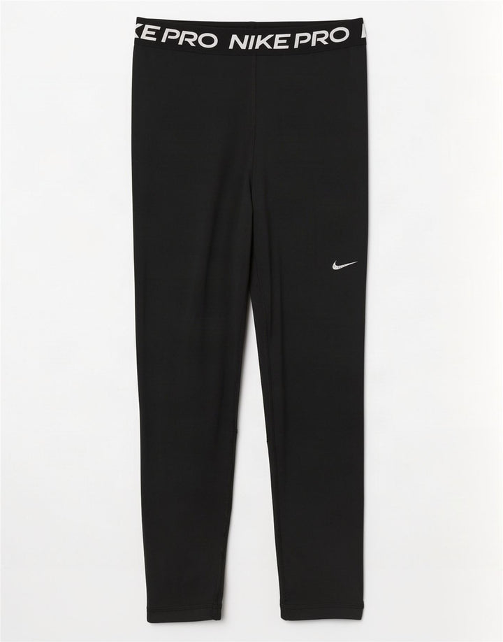 Leggings Nike Dri Fit Graphic Crop da donna UK 12 medio nero poliestere