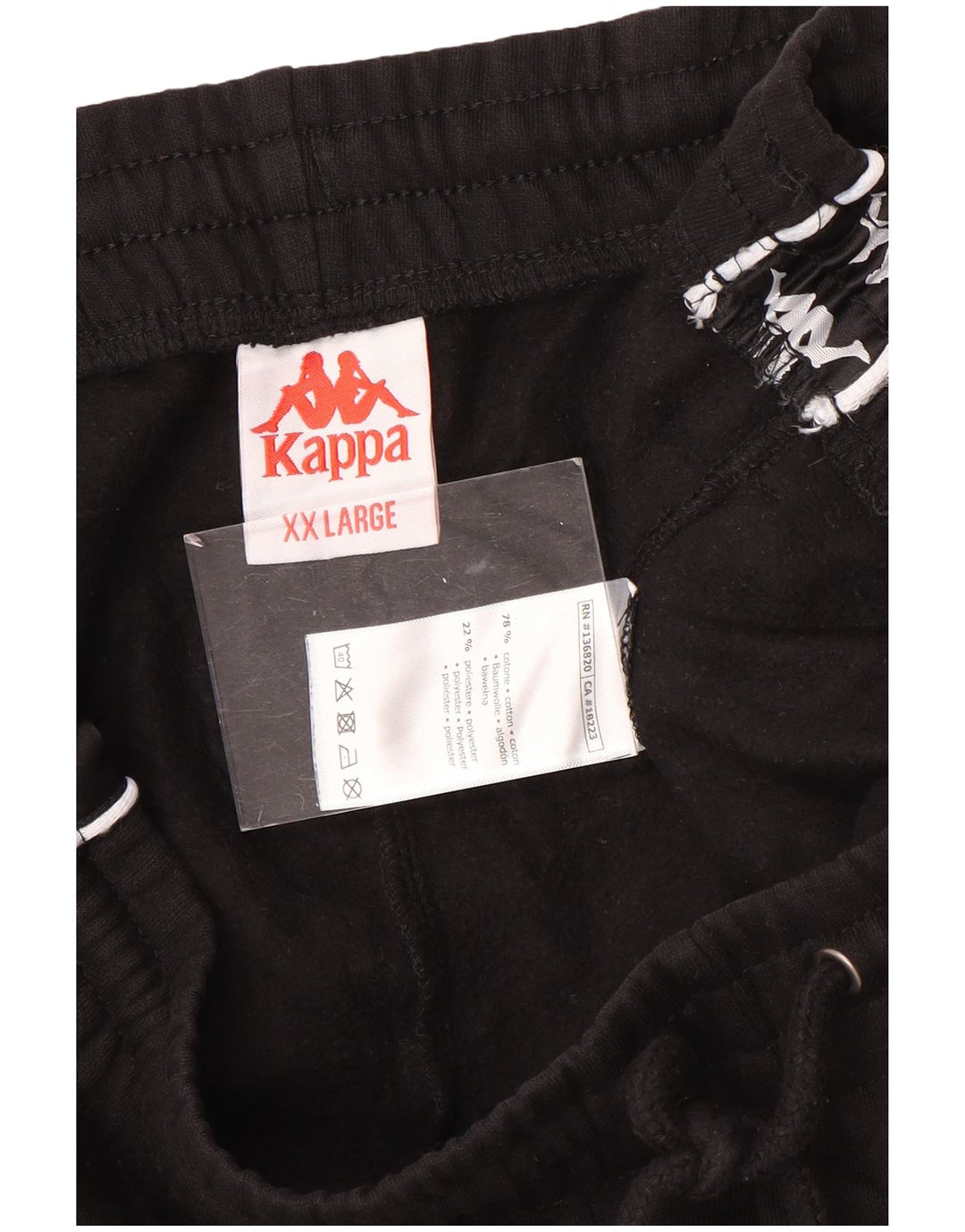 Pantaloni da tuta con grafica da uomo KAPPA Joggers 2XL cotone nero
