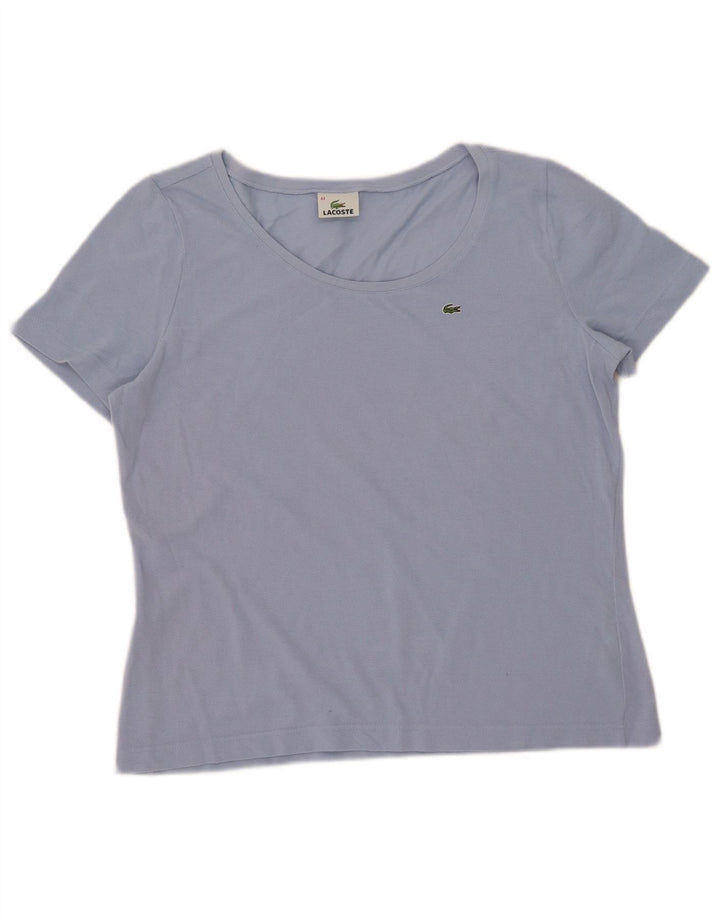 T-shirt da donna Lacoste taglia 44 grande in cotone blu