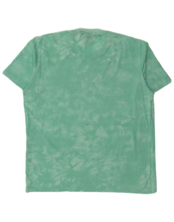 T-shirt da uomo CHAMPION Top verde medio Tie Dye