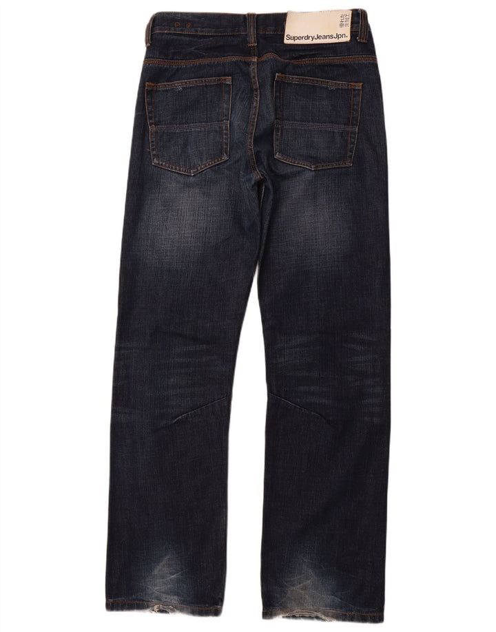 Jeans dritti da uomo SUPERDRY W32 L33 cotone blu