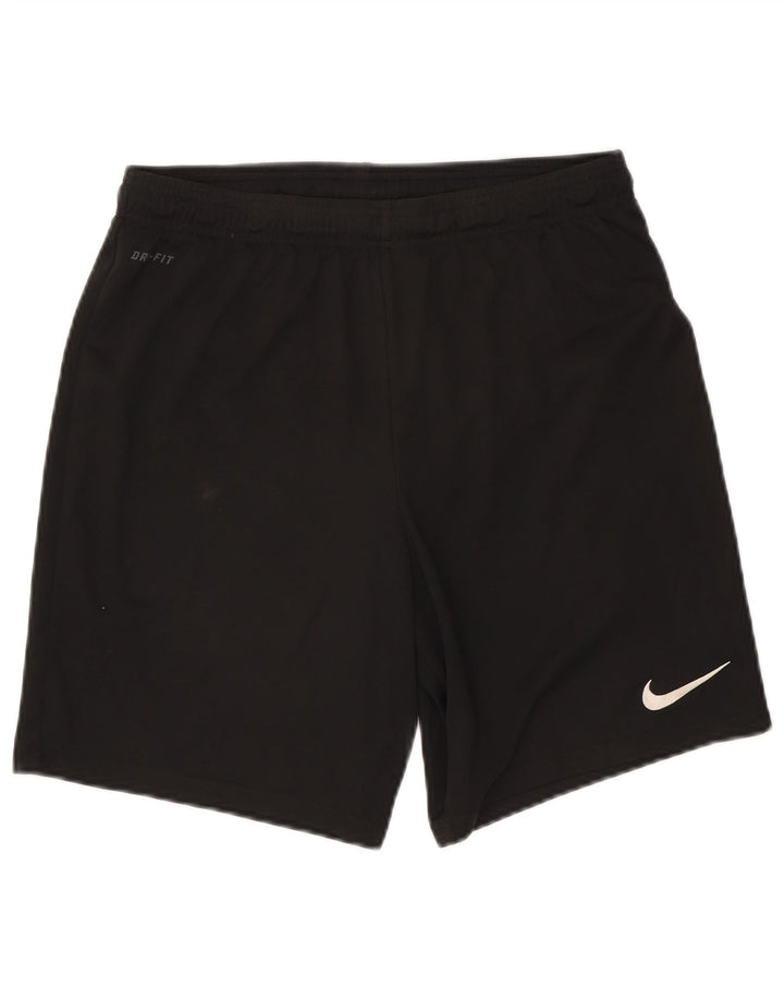 Pantaloncini sportivi Nike Dri Fit da uomo, grandi, in poliestere nero