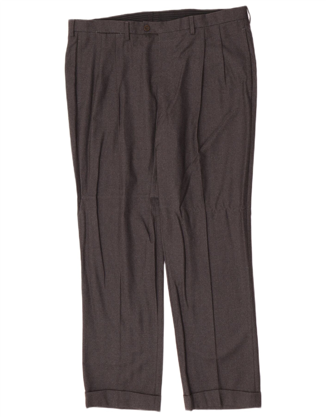 Pantaloni da completo da uomo Kiton con pegging IT 52 XL W38 L30 Grigio