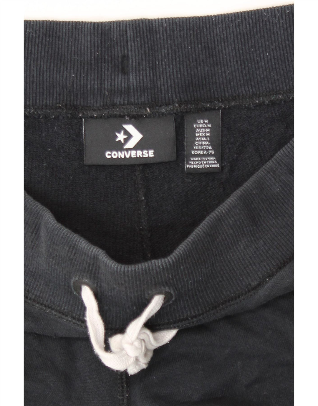 Pantaloncini sportivi Converse da donna UK 14 medio cotone nero