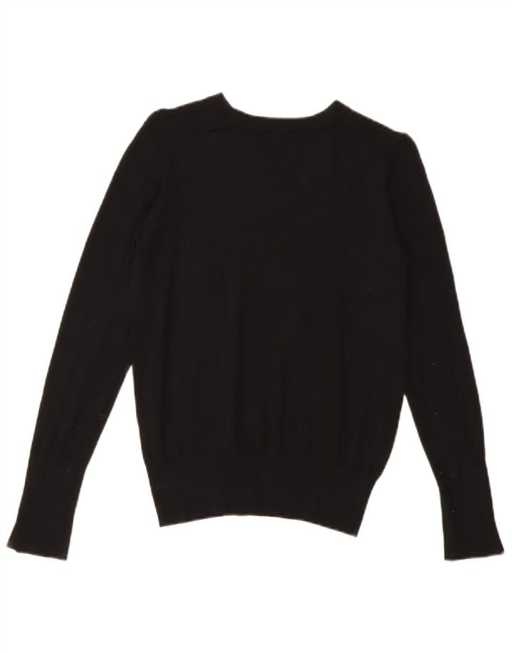 Maglione maglione con scollo a barca da donna Zara UK 8 piccolo nero