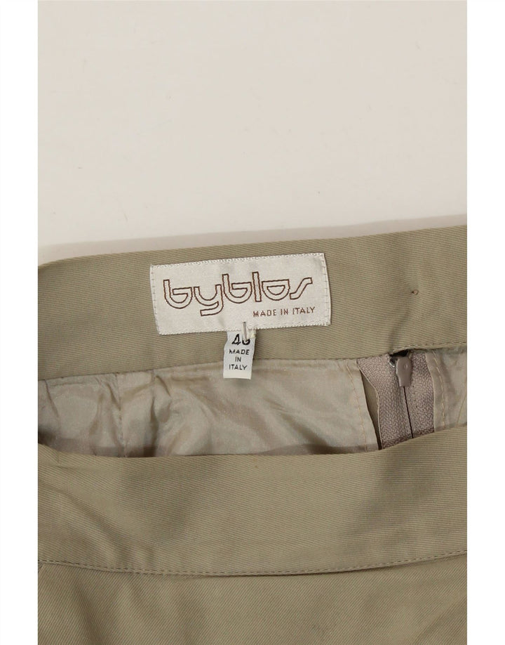 BYBLOS Womens Pencil Skirt IT 40 Small W28  Beige Vintage Byblos and Second-Hand Byblos from Messina Hembry 