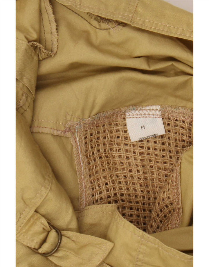 Giacca bomber a pipistrello da donna vintage UK 14 cotone giallo medio