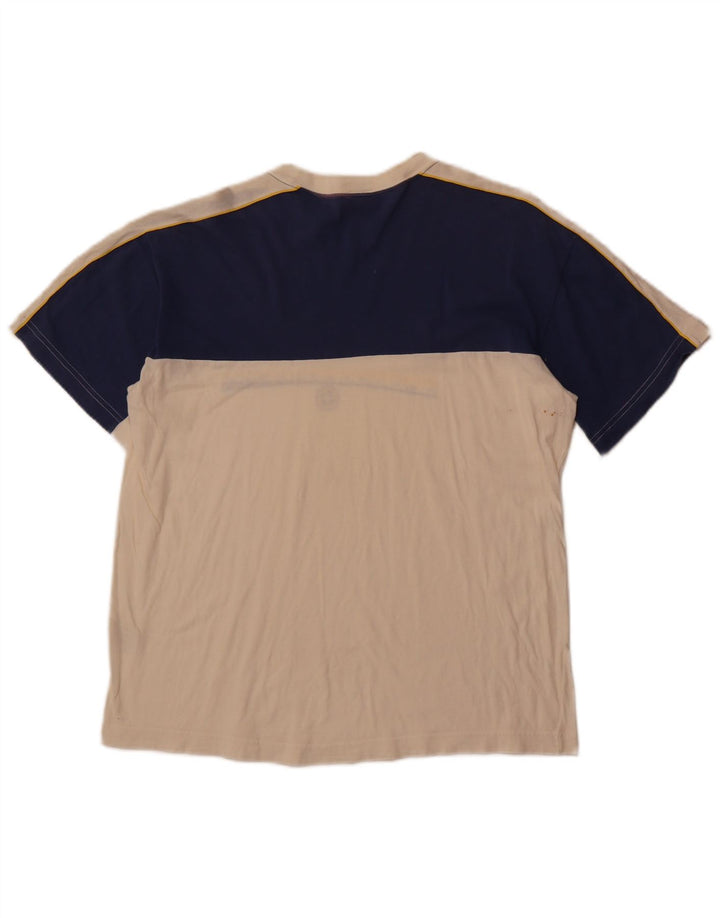 T-shirt grafica da uomo COLMAR Top in cotone color block bianco medio sportivo