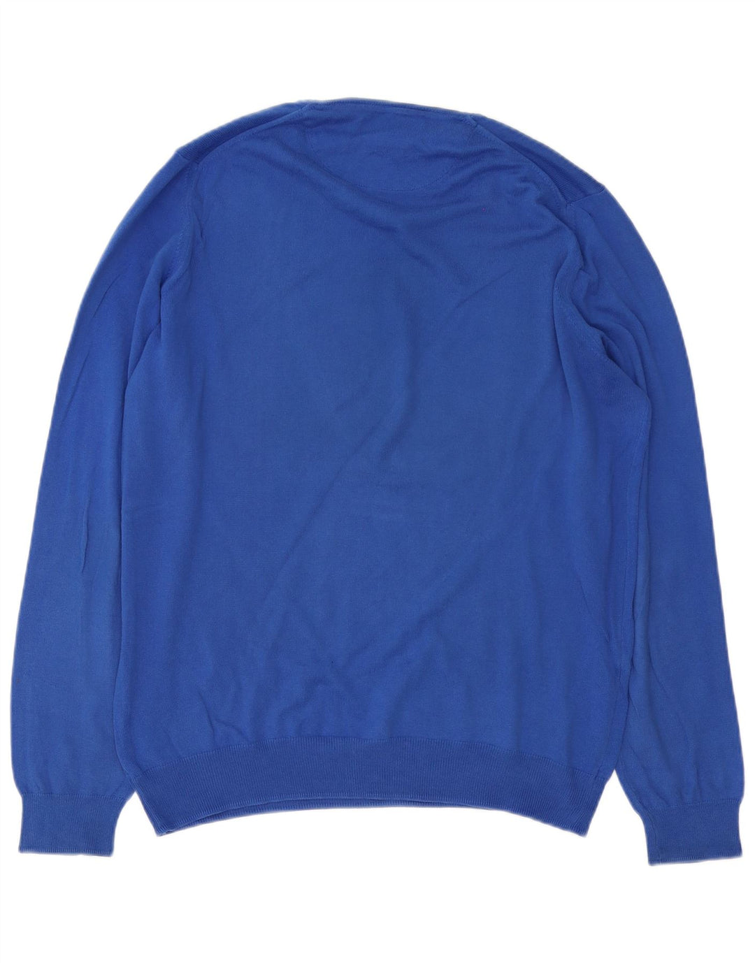Maglione maglione girocollo da uomo Zara grande in cotone blu