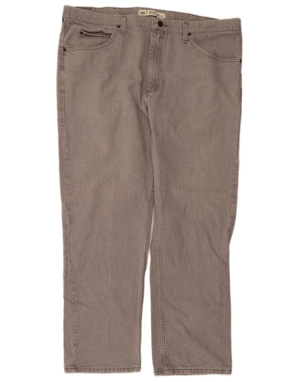 Jeans dritti Lee da uomo vestibilità regolare W42 L30 cotone grigio
