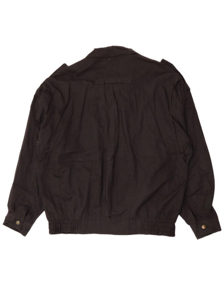 Giubbotto bomber militare da uomo C&A EU 54 2XL cotone nero