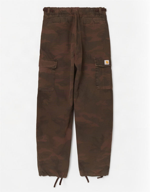 Pantaloni cargo dritti da uomo Carhartt W32 L30 cotone mimetico verde