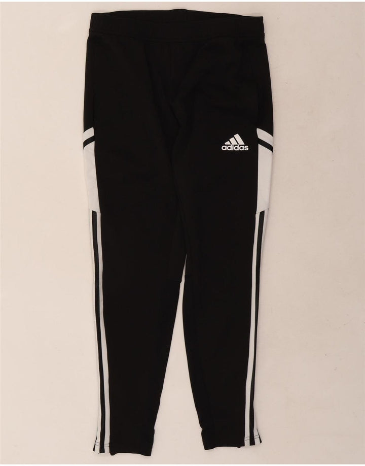 Pantaloni da tuta Adidas Aeroready da uomo in poliestere color block medio nero
