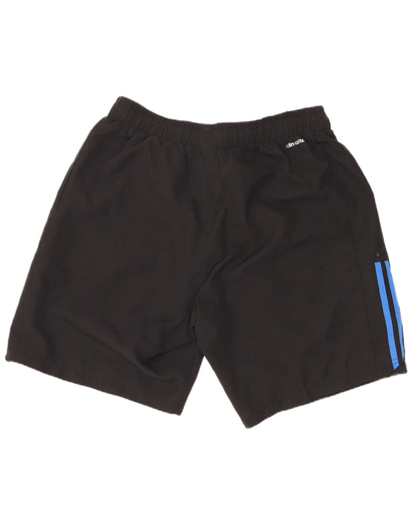 Pantaloncini sportivi Adidas Climalite da uomo medio poliestere nero