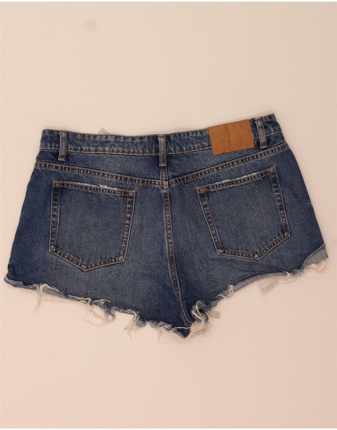 Pantaloncini di jeans da donna Zara EU 44 XL W34 cotone blu