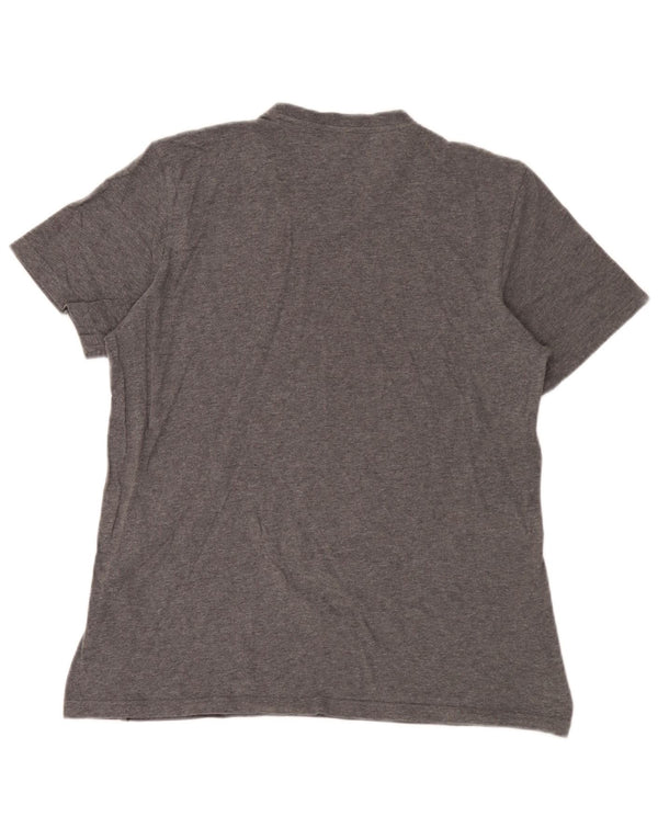 T-shirt da uomo Adidas Top in cotone grigio medio