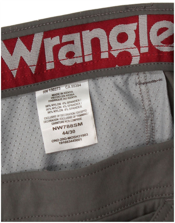 Pantaloni cargo dritti da uomo WRANGLER W44 L30 nylon grigio