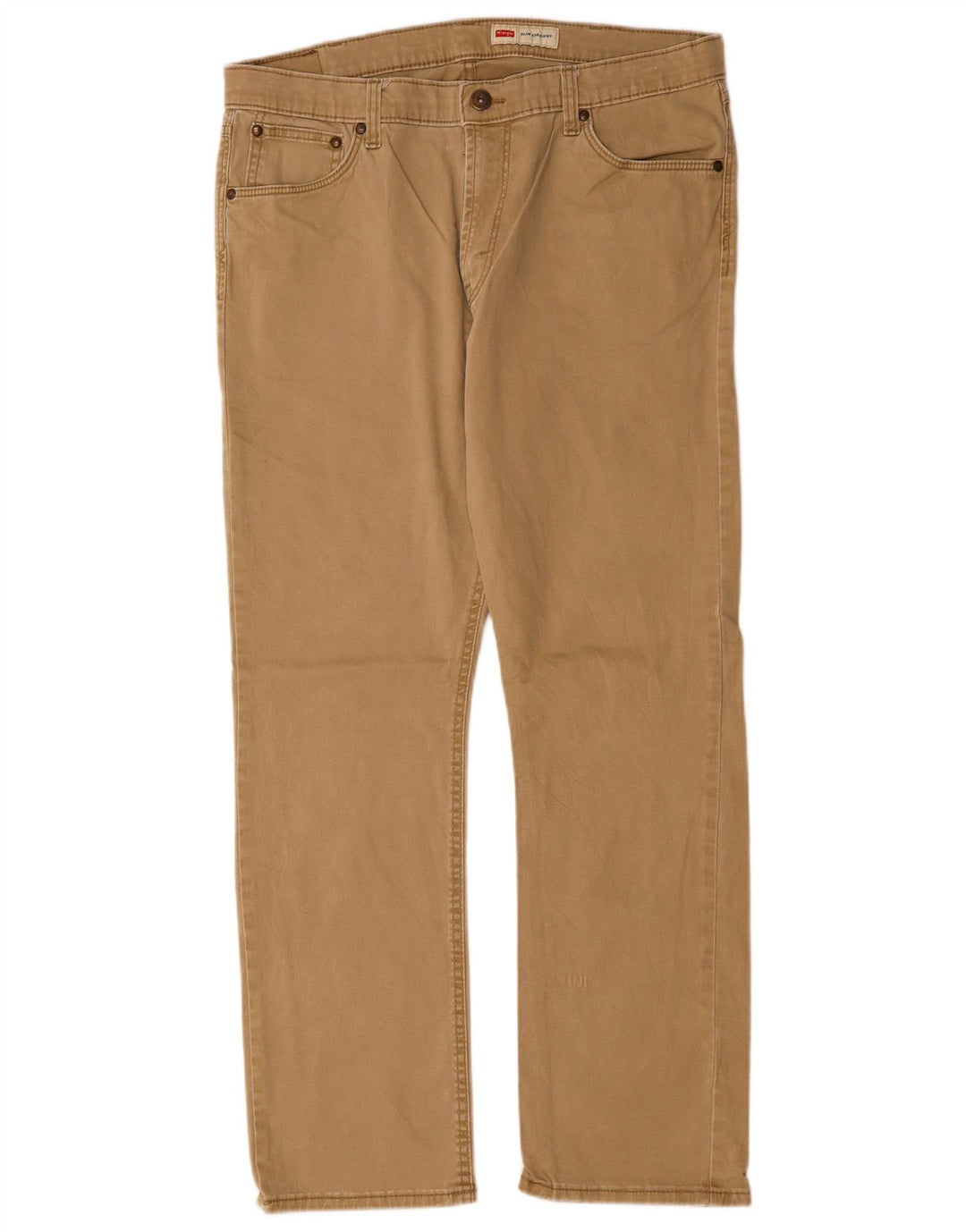 Pantaloni casual dritti slim da uomo WRANGLER W36 L29 Beige