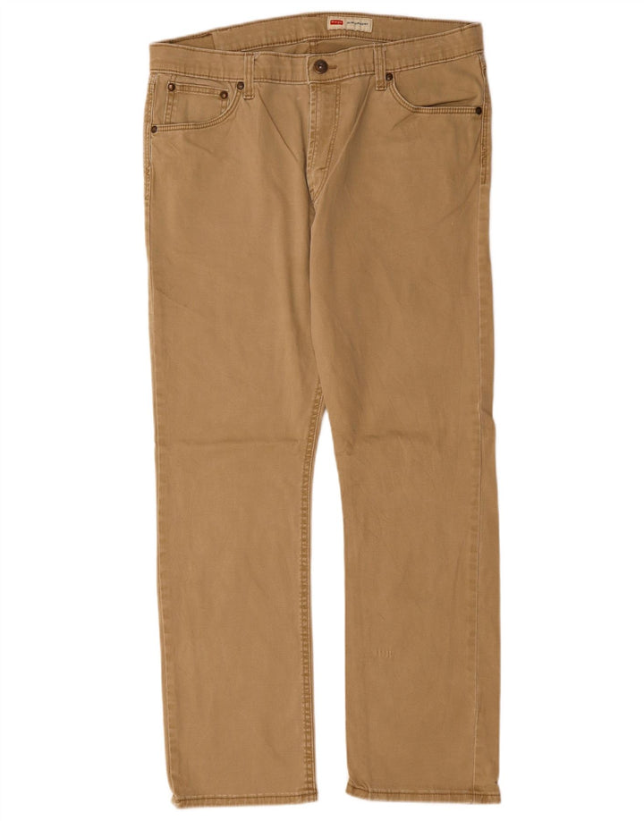 Pantaloni casual dritti slim da uomo WRANGLER W36 L29 Beige
