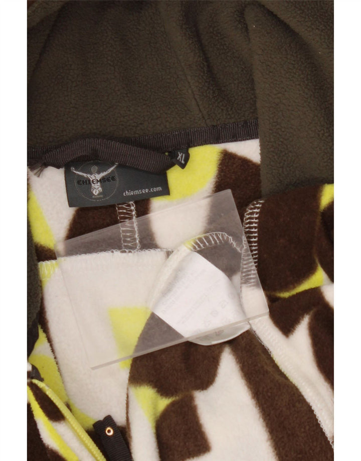 Giacca in pile con cappuccio da donna CHIEMSEE UK 18 XL multicolore geometrica