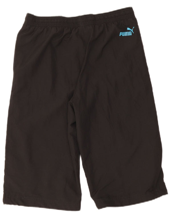 Pantaloncini sportivi grafici Puma da ragazzo 13-14 anni in poliestere nero
