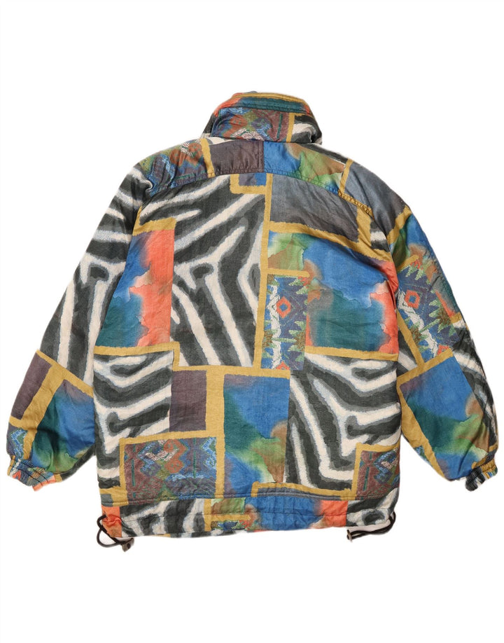 Giacca a vento oversize da donna VINTAGE EU 38 media multicolore