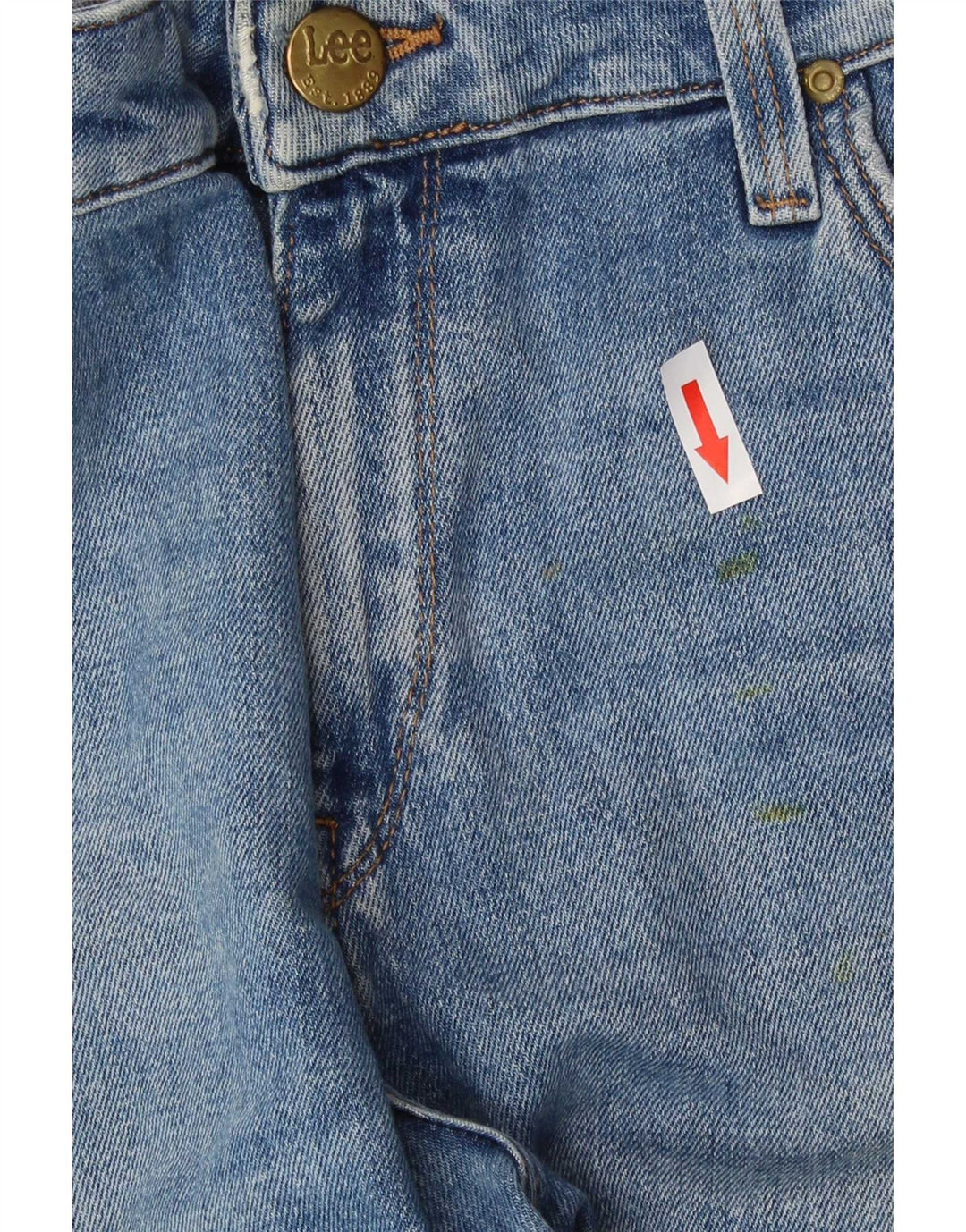 Jeans dritti slim Elly da donna Lee W31 L29 cotone blu