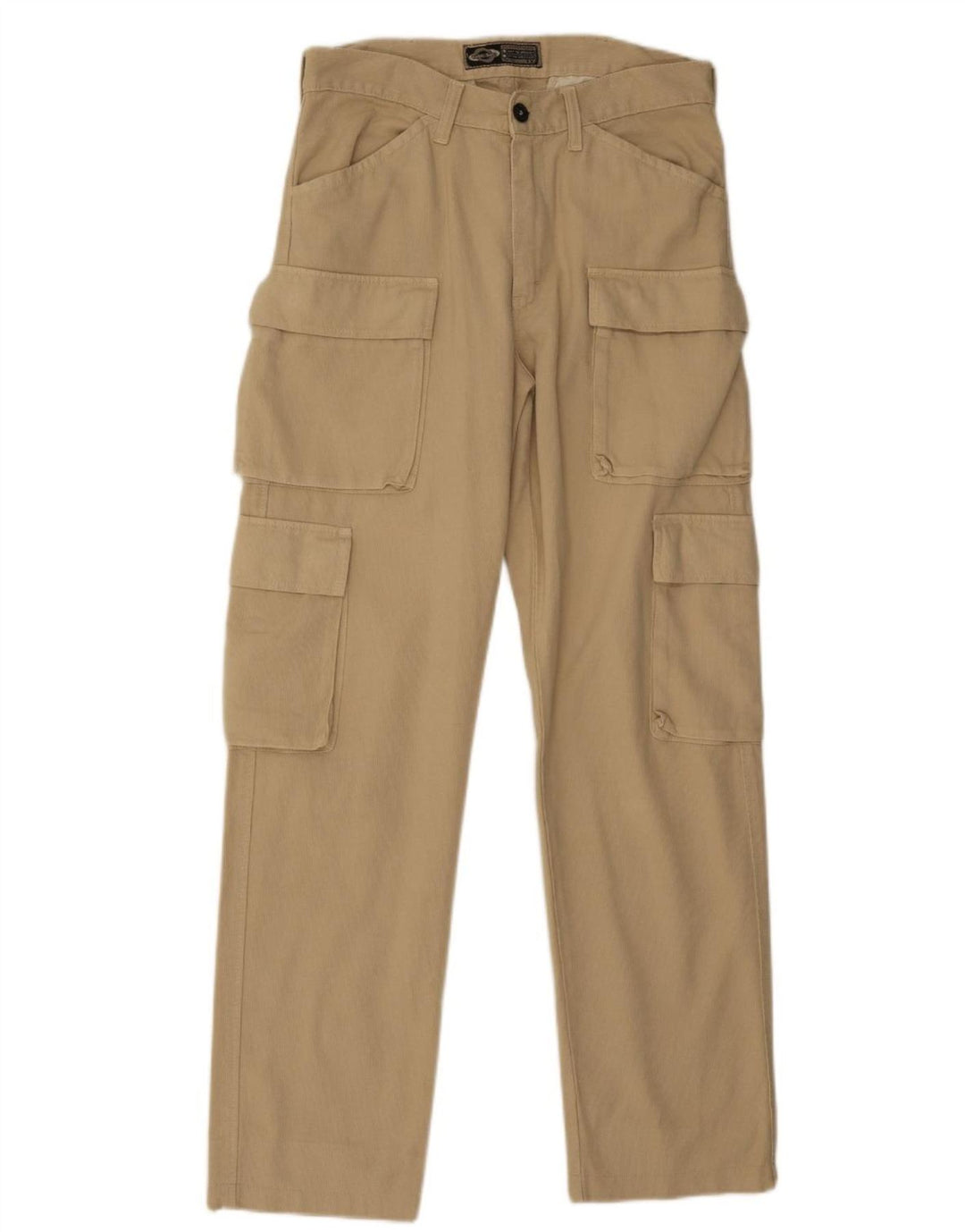 Prendi due pantaloni cargo dritti da uomo W32 L31 in cotone beige