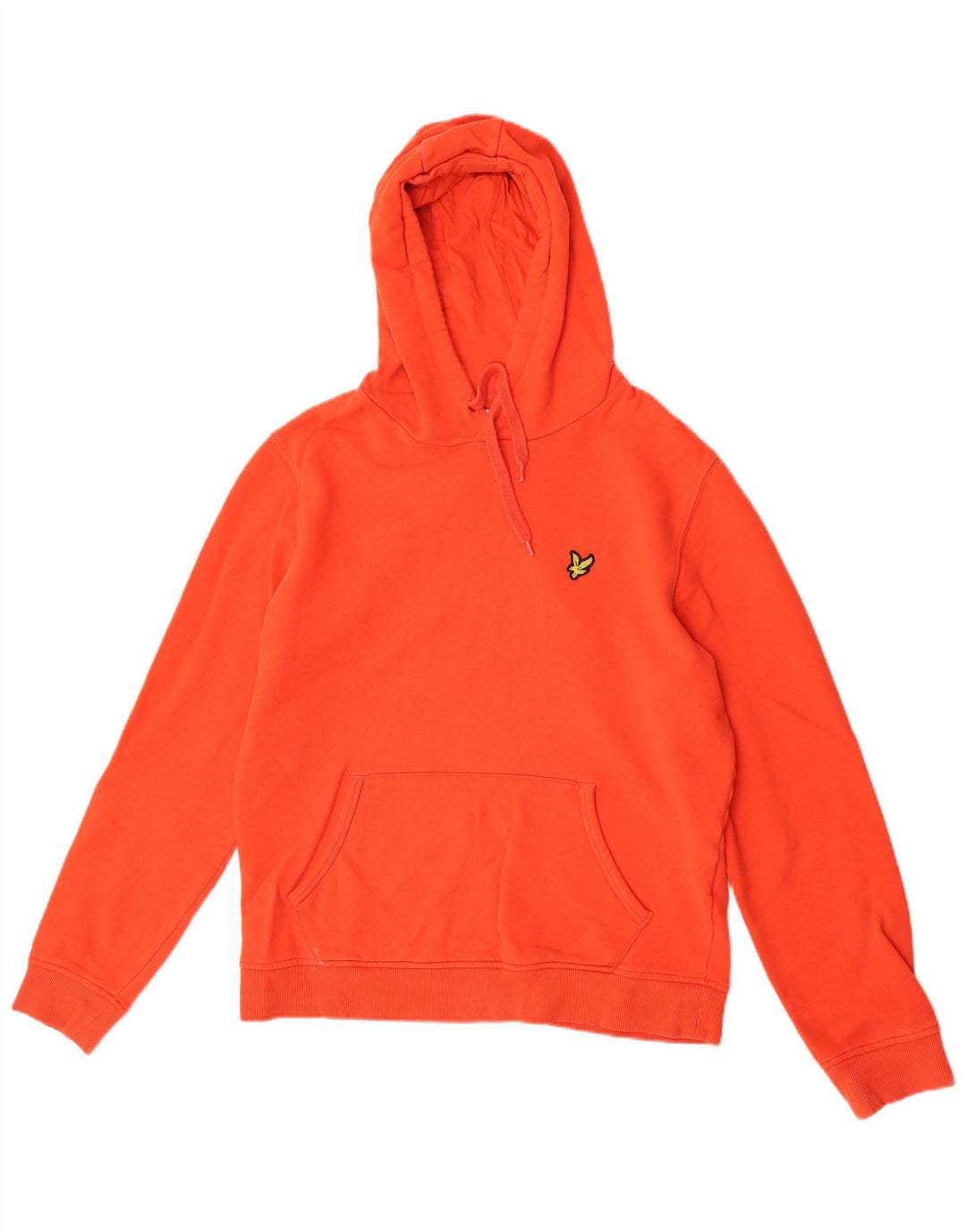 Felpa con cappuccio da uomo Lyle & Scott in cotone arancione medio