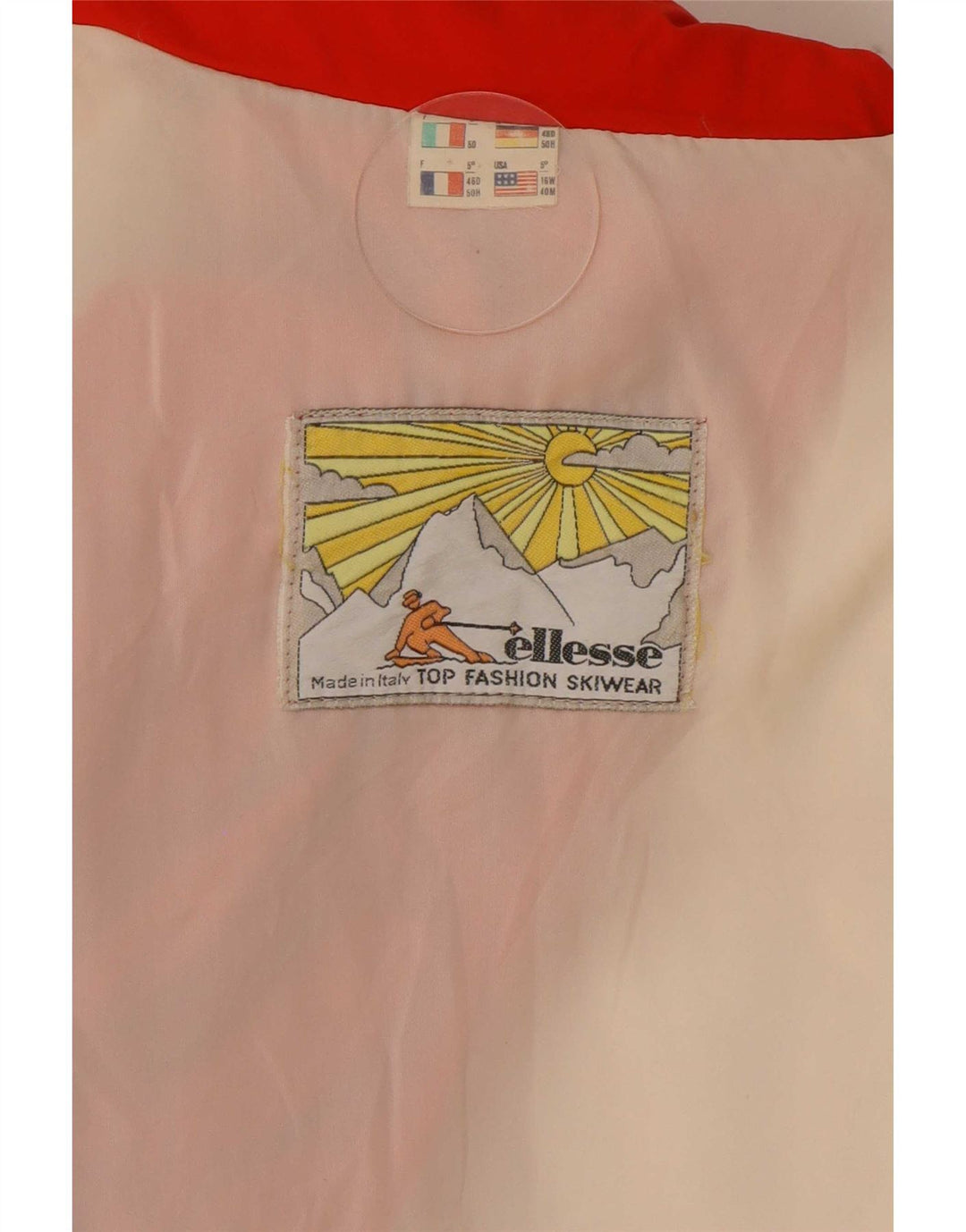 Giacca da sci imbottita con cappuccio da uomo Ellesse IT 50 Large Rossa