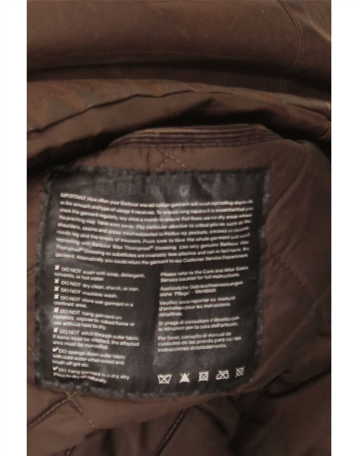 Giacca da uomo in cotone cerato Barbour UK 40 grande marrone