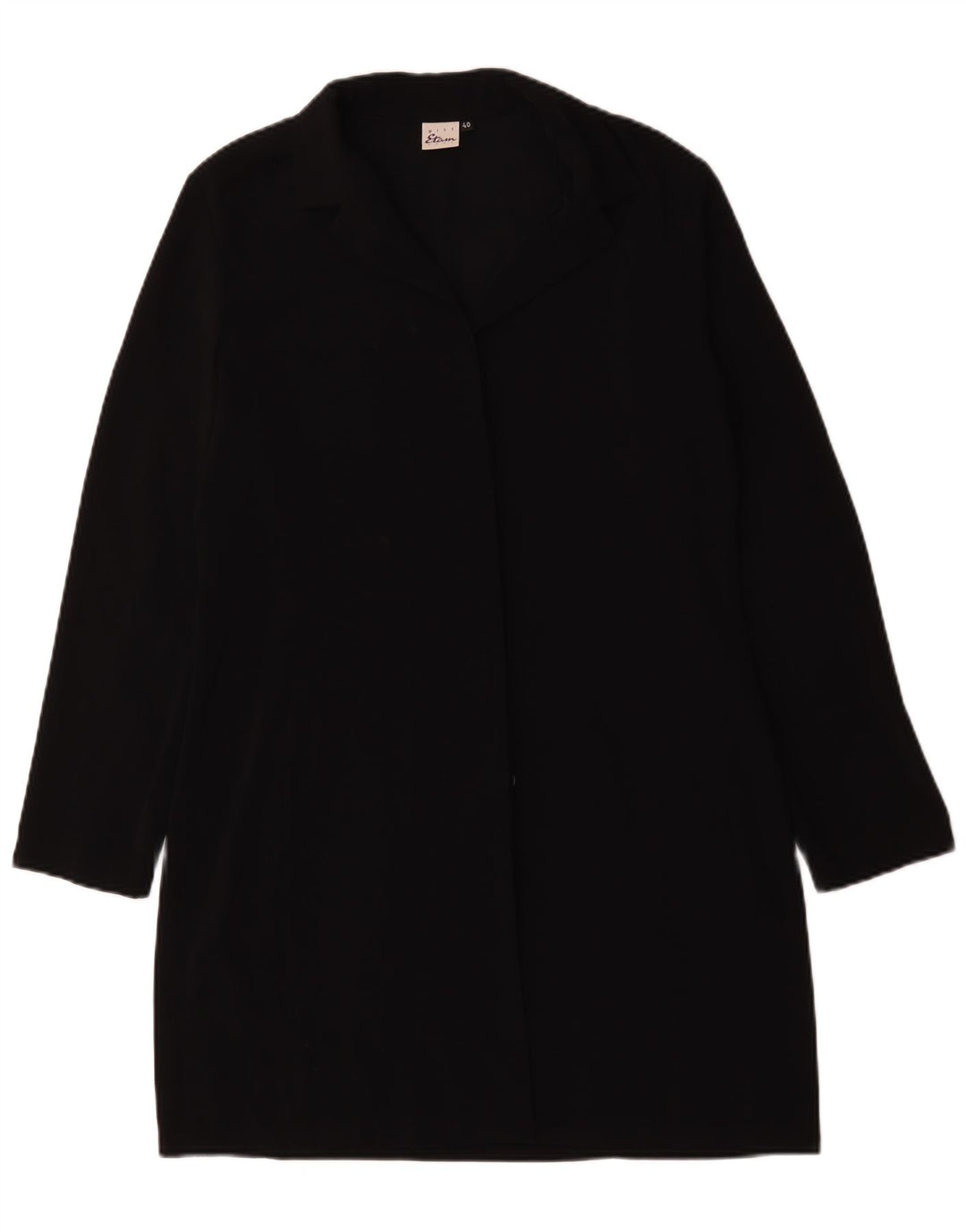 Soprabito da donna vintage EU 40 poliestere nero medio