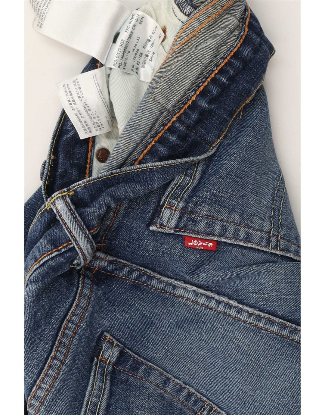Levi's Uomo 521 Jeans Bootcut W36 L32 Cotone Blu