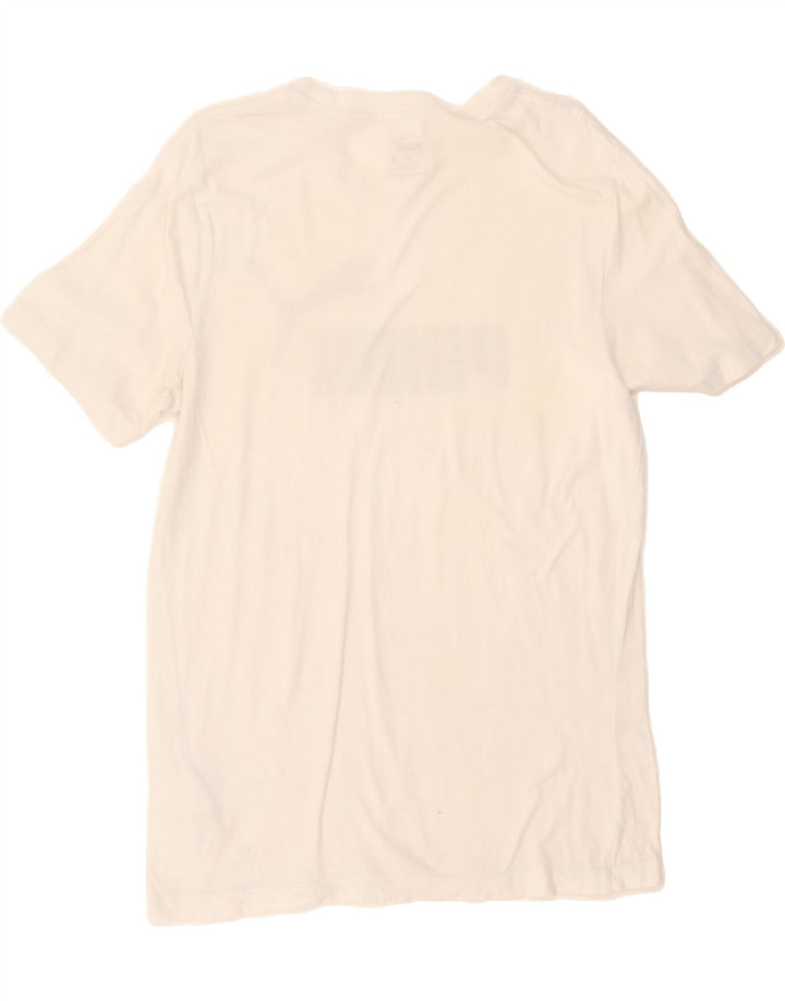 PUMA Mens Graphic T-Shirt Top Medium White Cotton Vintage Puma and Second-Hand Puma from Messina Hembry 
