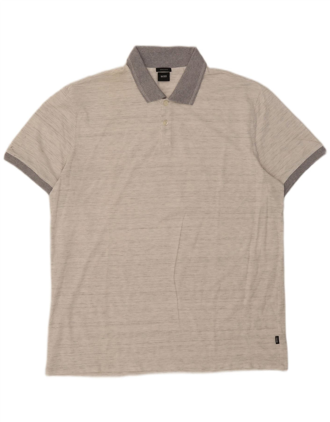 Polo Hugo Boss da uomo vestibilità regolare 2XL grigia chiazzata