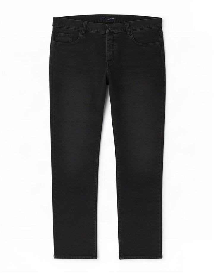 Jeans dritti da uomo French Connection W36 L32 cotone nero