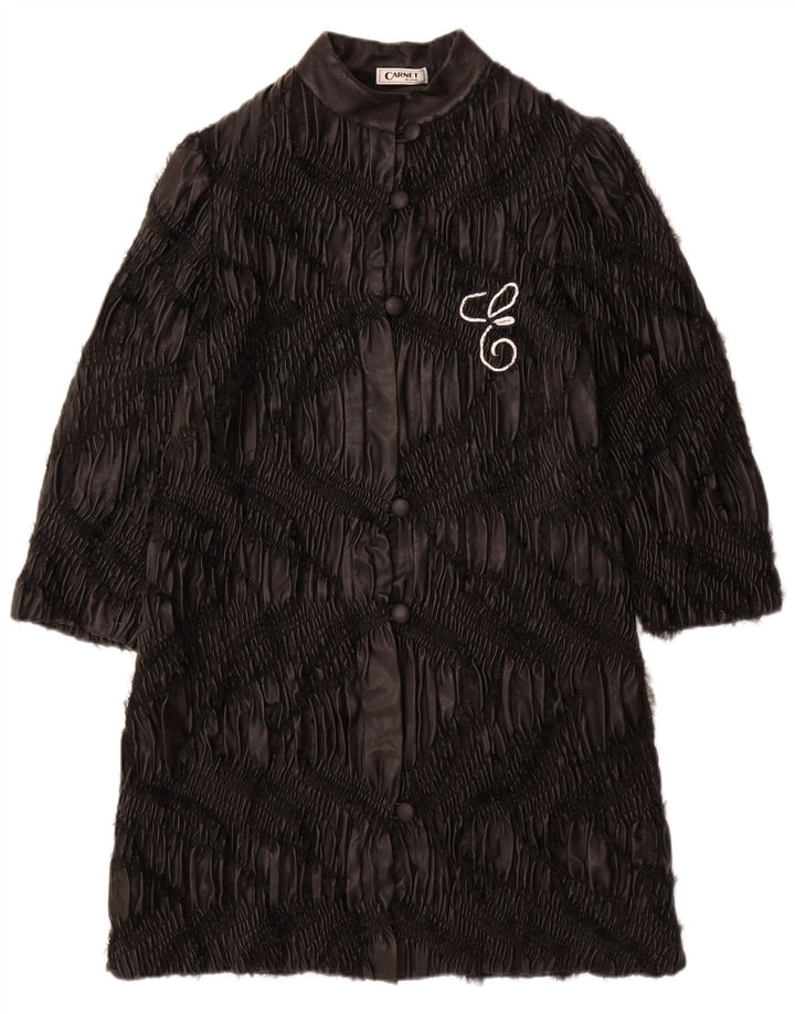 Cappotto in pelle da donna Carnet UK 8 piccolo nero
