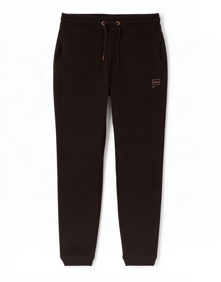 Pantaloni da tuta da uomo Fila Joggers piccoli in poliestere nero
