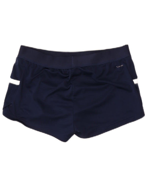 Pantaloncini sportivi Adidas Climacool da donna UK 12/14 Medium Blu Navy Colourblock