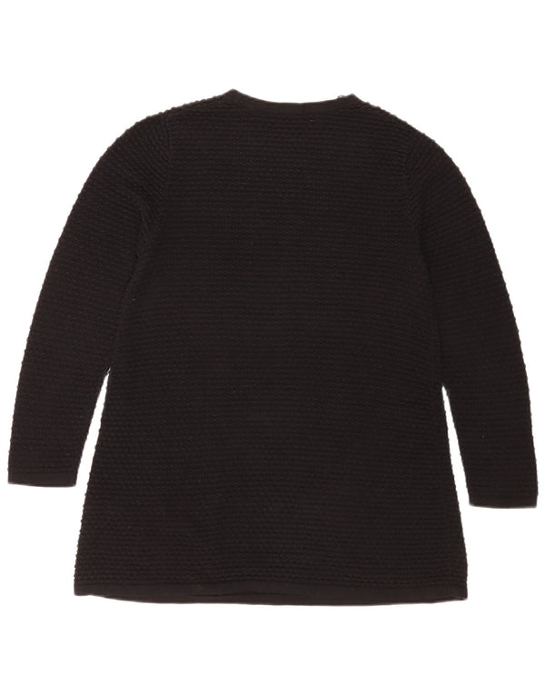 Cos Top da donna a maniche lunghe UK 10 piccolo in cotone nero