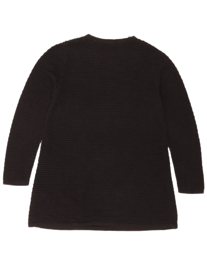 Cos Top da donna a maniche lunghe UK 10 piccolo in cotone nero