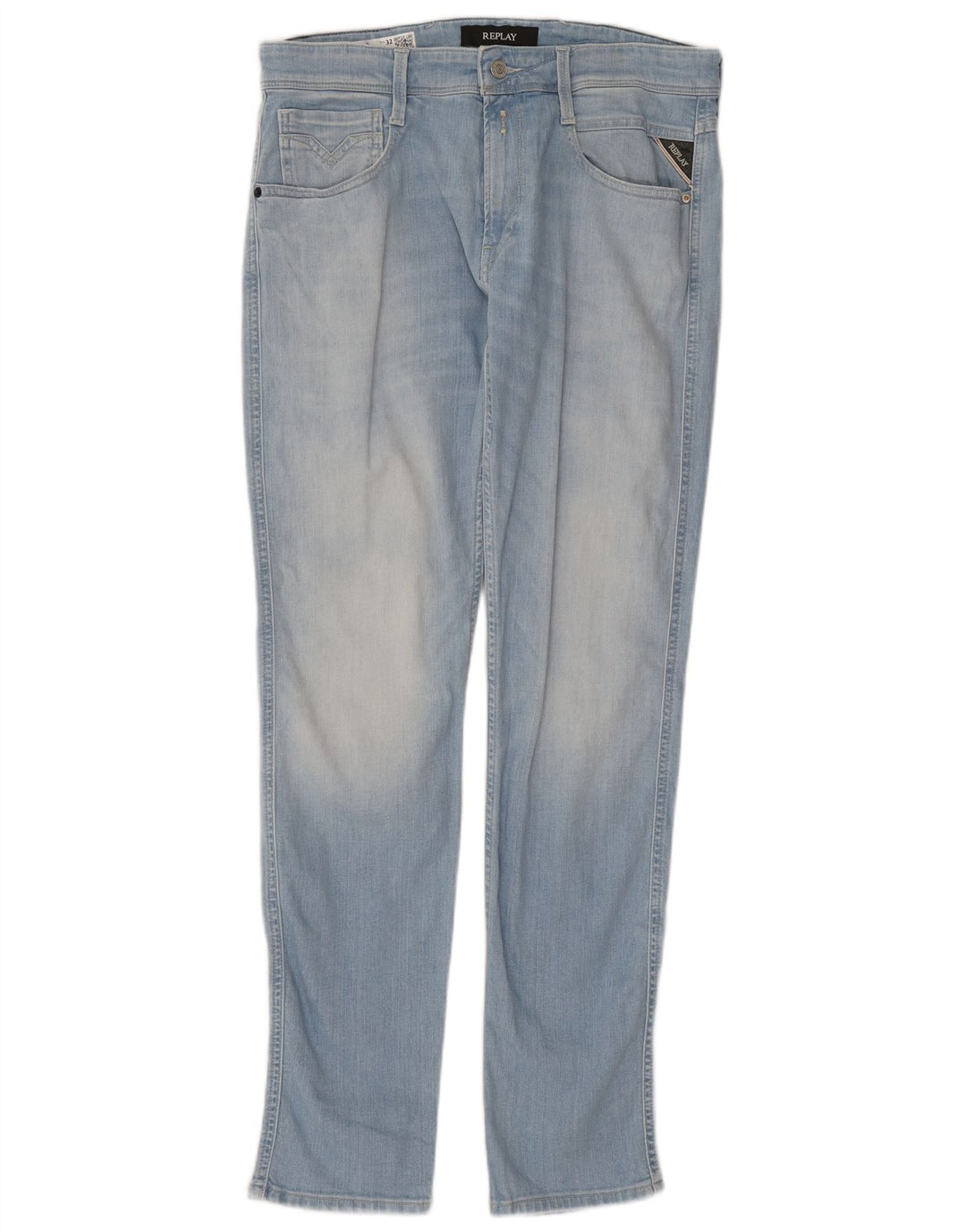 REPLAY Jeans slim da uomo W32 L32 cotone blu