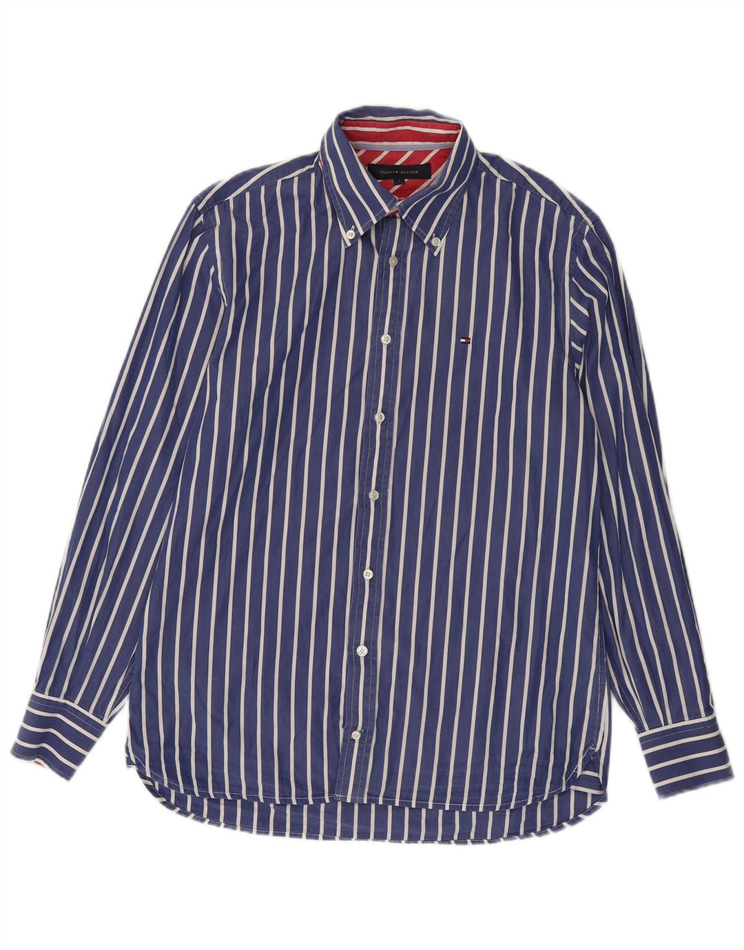Camicia da uomo Tommy Hilfiger piccola a righe blu