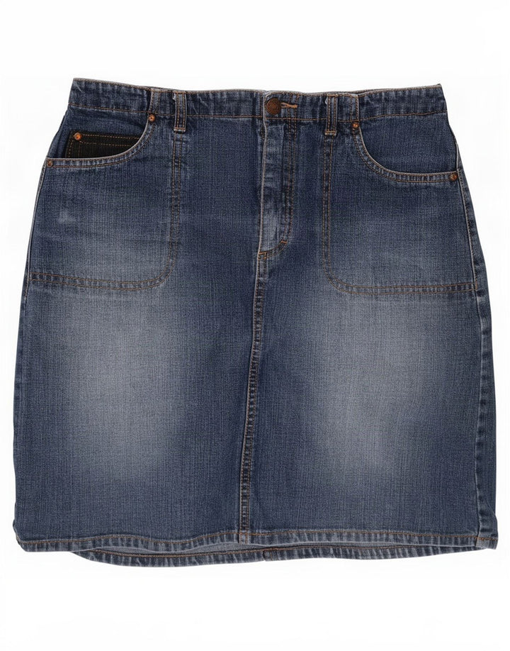 Mini gonna in denim da donna Esprit EU 36 piccola W26 cotone blu