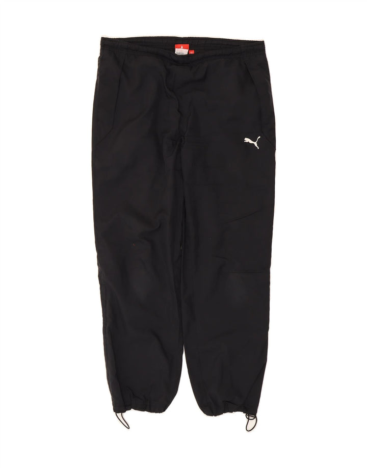 PUMA Mens Tracksuit Trousers Joggers Small  Black Polyester Vintage Puma and Second-Hand Puma from Messina Hembry 