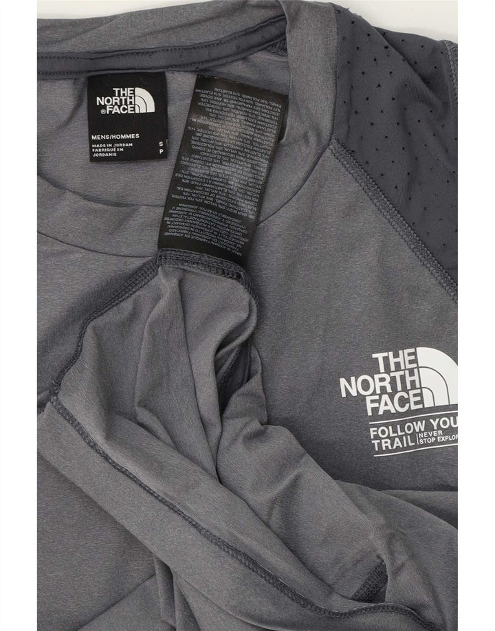 The North Face Gilet grafico da uomo Top piccolo sportivo in poliestere grigio