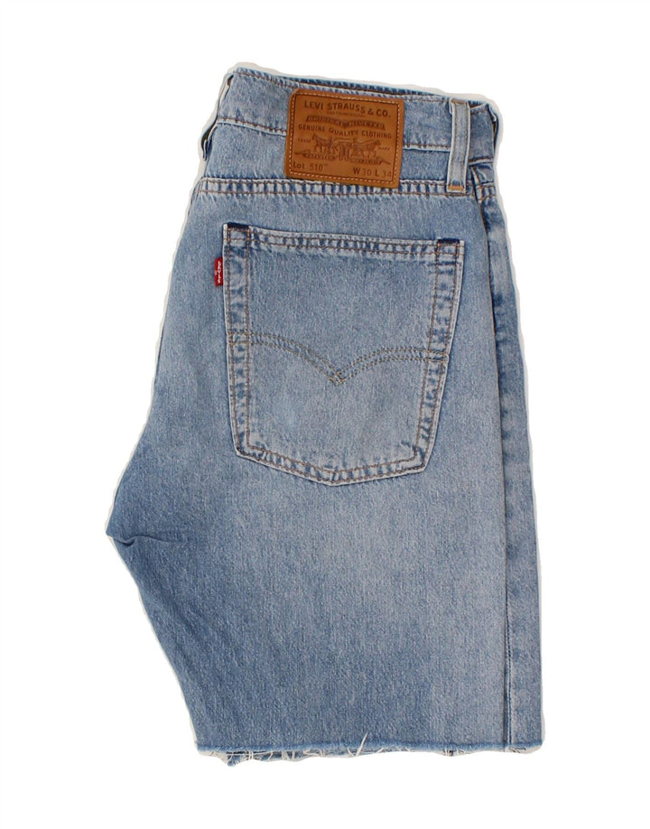 LEVI'S Mens 510 Denim Shorts W30 Medium Blue Cotton Vintage Levi's and Second-Hand Levi's from Messina Hembry 