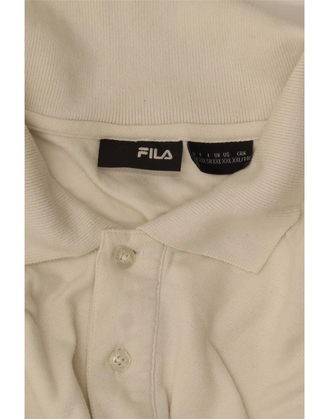 Polo da uomo Fila 2XL Bianca